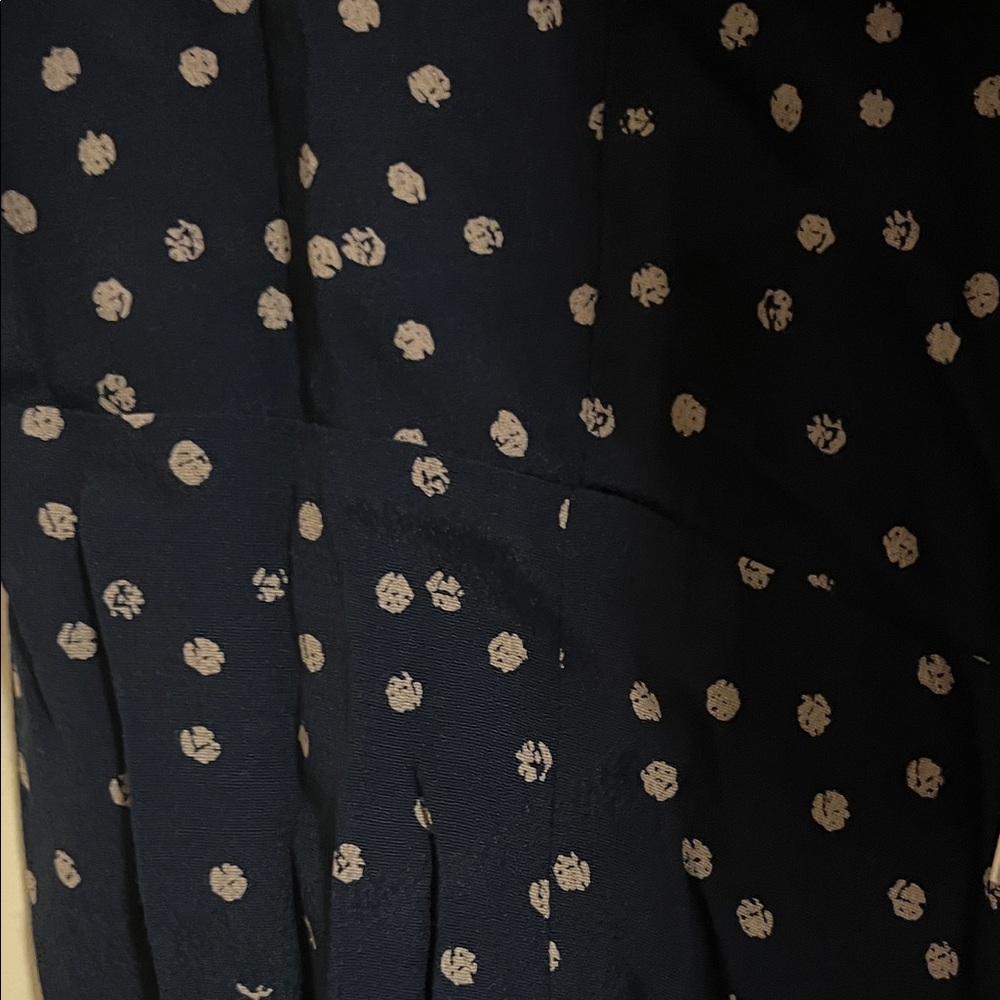 NWT Rails Navy Wide Legged Jumpsuit with Off White Polka Dots - Picture 5 of 9